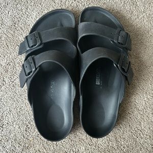 black rubber birkenstocks